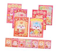 VILLFUL 120 pièces Enveloppes Rouges Chinoises Année Du Cheval Paquets Chanceux pour Nouvel An Lunaire Design Cheval pour Fête Du Printemps et Cadeaux Raffinés