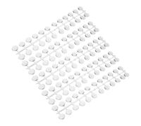 VILLFUL 120 Pièces Plaque de Présentation pour Ongles en Plastique Rond Plat Perles, Nuancier de Couleurs pour Manucure Professionnelle et Usage Salon