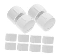 VILLFUL 15 Pièces Bouchons PVC pour Tuyaux de Capuchons de Tuyau de Pouce avec Filetage Intérieur pour Système Arrosage Installation Facile et Résistance à Haute Pression