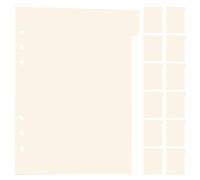 VILLFUL 18 Pcs Diviseurs avec Onglets pour Classeur Intercalaires Séparateurs pour Dossiers Bureau et École Accessoires Organisateurs pour Cahier à Anneaux