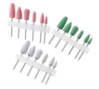 VILLFUL 18 pcs Kit de Mèches Silicone pour Ongles Embouts de Ponçage et Nettoyage des Cuticules Forets Robustes pour Fraise à Ongles Usage Professionnel et Domestique