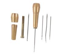 VILLFUL 2 ensembles Kit Alènes pour Réparation de Chaussures Outils de Couture Manuelle DIY Aiguilles Interchangeables Accessoires Couture et Tissus