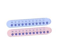 VILLFUL 2 Ensembles Règle De Mathématiques Pour Garçon Fille De Bleu Et Rose Outil Éducatif Multifonctionnel Pour Apprentissage Interactif Pratique Des Mathématiques À École 2 Pièces * 2