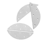 VILLFUL 2 paires Lot de Plaques Métalliques de Réparation pour Chaussures Homme Talons Antidérapants Fer Coussinets Anti-usure pour Protection Talon Ajustable