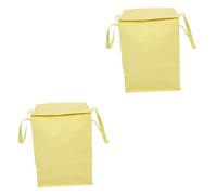 VILLFUL 2 Pcs Gâteau Isolation Réutilisable Épicerie Thermique Déjeuner Fourre-Tout Isolé Porte-Pizza Chauffe-Pizza Panier De Pique- Isolé Épicerie Fourre-Tout en Aluminium Jaune