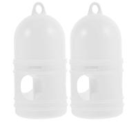 VILLFUL 2 Pièces Abreuvoir Portable pour Oiseaux Fontaine à Eau Plastique pour Pigeons Doves et Perroquets pour Maison et Animaleries Capacité