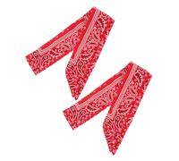 VILLFUL 2 pièces Bandeau Foulard Pirate Serre-tête Sport Unisexe Tissu Élastique Bandeau Cheveux pour Activité Fitness Résistant et Confortable Course Yoga Cyclisme