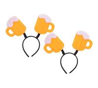 VILLFUL 2 Pièces Bandeaux de Fête Bière avec Décoration Chope Amusante pour Soirée Accessoires Festival et Anniversaire
