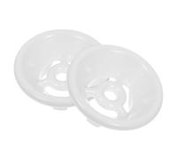 VILLFUL 2 Pièces Bouchons D'urinoir en Abs Blanc, Accessoires pour Urinoirs Publics, Protège les Éclaboussures et Filtre Anti-odeurs, Couvercles de Siphon Pratiques