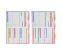 VILLFUL 2 Pièces Budget Planner Monthly Expense Ledger Cash Budget Book Undated Financial Organizer With Bill Tracker And Home Accounts For Money Management