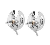 VILLFUL 2 Pièces Cadenas à Disque Acier Inoxydable avec Clés Serrure Résistante Aux Intempéries pour Conteneurs et de Stockage Extérieures Verrouillage Multipurpose pour Bagages et