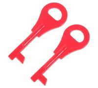 VILLFUL 2 pièces Clé de Réarmement pour Alarme Incendie Manuelle Accessoire de Sécurité Robuste pour Bouton Arrêt Urgence Compatible Usage Domestique et Extérieur