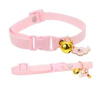 VILLFUL 2 Pièces Collier De Chat Calmant pour Les Chats Cloches Collier pour Chiot Cloche Accessoires Chaton Coton Polyester