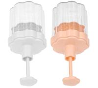 VILLFUL 2 pièces Distributeur Mousse Multifonction pour Shampoing Gel et Nettoyant Visage Flacon Pressable Ergonomique Anti-gaspillage Accessoire Pratique pour Maison et Voyage