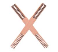 VILLFUL 2 Pièces Double-ended Silicone Lip And Concealer Brush Set With Retractable Tips And Protective Caps Hygienic Reusable Makeup Applicator Suitable For Sensitive Skin