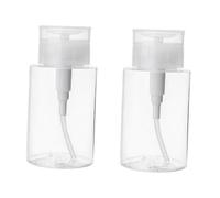 VILLFUL 2 pièces Flacon Vide Petg à Pression Lot de Bouteilles Rechargeables pour Lotion Flacons Voyage Légers et Étanches Rangement Pratique pour Cosmétiques et Démaquillants