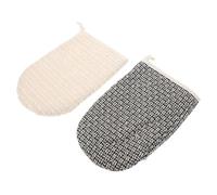 VILLFUL 2 pièces Gants Exfoliants Sisal Naturel Gants de Double Face pour Gommage Corps et Massage Nettoyants pour Peau Hommes et Femmes Stimulation Circulation et Texture Peau Améliorée