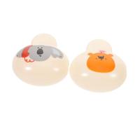 VILLFUL 2 Pièces Housses Protection Brosse à Dents Portable avec Clip Sécurisé Couvre-tête Anti-poussière pour Voyage Camping Protège Brosse Manuelle et Électrique Design Mignon Ours Koala