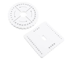 VILLFUL 2 Pièces Kit de Tissage de Bracelets DIY en EVA Blanc | Disque pour Cordon de Perles, Outil Manuel Facile, Développe la Motricité Fine Confiance