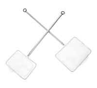 VILLFUL 2 Pièces Lot de Épuisettes Télescopiques pour Aquarium avec Manche Extensible Filet à Mailles Fines pour Nettoyage et Capture de Petits Poissons et Crevettes Léger et Adapté pour