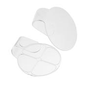 VILLFUL 2 pièces Palette de Maquillage Acrylique Plaque Mixte Portable Compartiments pour Fond de Teint Ombres à Paupières Lèvres Outil Cosmétique et Hygiénique pour Usage Professionnel