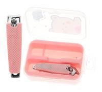 VILLFUL 2 pièces Pince à Ongles Acier avec Couvre-doigt Silicone Coupe-ongles Manucure Anti-dérapant pour Ongles Épais et Incarnés Accessoires Pédicure Pratiques