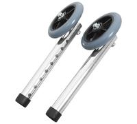 VILLFUL 2 pièces Roulettes Déambulateur Aluminium Hauteur Réglable Accessoires Adaptés pour Marcheurs Confort et Stabilité