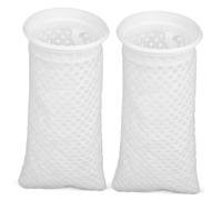 VILLFUL 2 pièces Sacs de Filtration Coton Réutilisables à Nid Abeille Lot de Chaussettes Filtrantes Solides pour Aquarium Faciles à Installer et Lavables Accessoires de Filtration