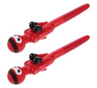 VILLFUL 2 Pièces stylo de boxe ninja stylo de bureau cadeau de Noël fournitures de bureau à domicile colle Red