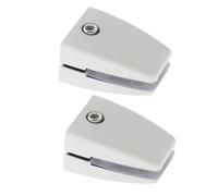 VILLFUL 2 Pièces Support de Panneau de Bureau Aluminium Pinces Réglables pour Cloison de Séparation Support Stable et Installation Facile pour Écrans de Protection et Panneaux de