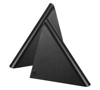 VILLFUL 2 Pièces Support Étagère Triangulaire Noir Équerre Murale Robuste Métal Support Angle Flottant pour Étagères Bois Charge Lourde Salon Chambre Bureau