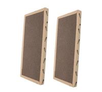 VILLFUL 2 Pièces Tapis Griffoir Sisal pour Chat Tapis Carré Antidérapant Protection Meubles Canapé Intérieur Plateau Stable Bords Renforcés Nettoyage Facile