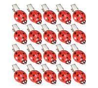 VILLFUL 20 Pièces Barrettes Fille Plastique Rouge Style Coréen Pince Cheveux Modèle de Simulation à Sept Points Accessoires Créatifs pour Fête École Adolescents