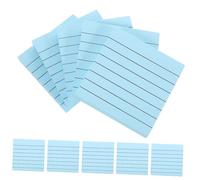 VILLFUL 20 Pièces Bloc Notes Autocollants Papier Épais Portable avec Lignes Bleues Mémo Pratique pour Étudiants Petits pour Planification et de Messages