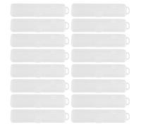 VILLFUL 20 Pièces Boîte de Rangement Portable pour Gratte-Langues Étui Léger PP avec Ouverture Facile Étui Transparent pour Voyage et Organisation de Couverts