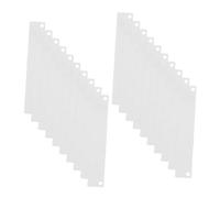 VILLFUL 20 Pièces Connecteurs pour Fabrication de Bijoux Rectangulaires Cuivre Doubles Trous pour Gravure et Estampage DIY Pendentifs Breloques