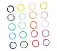 VILLFUL 20 pièces Filament Pcl pour Stylo Recharges Filament Colorées Matériel Impression Compatible pour Créations Artistiques et Bricolage