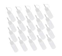 VILLFUL 20 pièces Lot de Flacons Applicateurs de Colle DIY Bouteilles Presse-purée Compactes avec Embout Aiguille pour Dosage Précis Flacons Souples Pré-assemblés pour Travaux Manuels