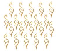 VILLFUL 20 Pièces Lot de Patches Brodés Or Appliques Thermocollantes pour Vêtements et Accessoires Décoration Costume Opéra Chinois et Couture DIY Écussons Robustes pour Réparation Textile