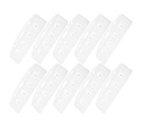 VILLFUL 20 Pièces Lot de Porte-cartes Rigides Transparents Horizontaux Demi-couverture avec Clip Protège-cartes Durables et Faciles à Retirer Étui Pc Transparent Givré pour Badges Cartes