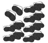 VILLFUL 20 pièces Masque Yeux Endormis Nuit Adulte Large Polyester Doux Portable et Léger pour Sommeil Confortable Voyage et Détente