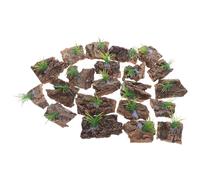 VILLFUL 20 Pièces Reptile Bark Platform Natural Cork Background for Terrarium Aquarium Safe Non-Toxic Tree Bark Decor for Lizards Snakes Turtles