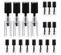 VILLFUL 20 pièces Tubes de Mascara Vides Rechargeables Tubes Transparents Portables Anti-fuite pour Croissance des Cils Flacons DIY Multifonctions pour Maquillage et Soin des Sourcils