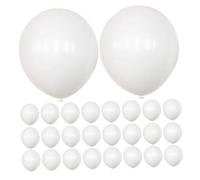 VILLFUL 200 Ballons Ronds en Latex Blanc 5 Pouces - Décoration Polyvalente pour Mariage, Anniversaire et Fête - Lot de 200 Pièces pour Arche de Ballons et Décorations Festives