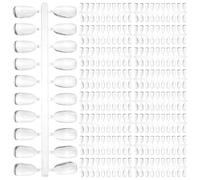 VILLFUL 200 pièces Cartes Couleurs Ongles Manucure Transparentes Outils Pratiques pour Salon Nail Art Présentoir Vernis Ongles Comparaison et Échantillon