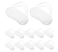 VILLFUL 24 Pièces masques pour les yeux masque de sommeil de voyage pour voyager couvertures oculaires White
