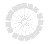 VILLFUL 24 pièces Patchs électrodes auto-adhésifs pour stimulation musculaire réutilisables compatibles électrostimulateurs à fiche pour soins thérapeutiques et massage à domicile lot