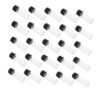 VILLFUL 25 pièces Flacons Échantillons en Verre Clairs avec Bouchon Petites Fioles Rechargeables pour Huiles Essentielles et Cosmétiques Légères et Étanches