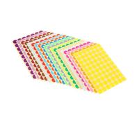 VILLFUL 2800 Pièces Étiquettes Rondes Colorées Autocollantes Codage Couleur pour Bureau École Garçon Fille Pastilles Adhésives Faciles à Écrire et Retirer Lot