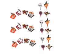 VILLFUL 2ensembles Moules à Cupcakes Halloween Lot Décoratifs Citrouille Araignée Crâne Pour Cupcakes Pâtisserie Fête